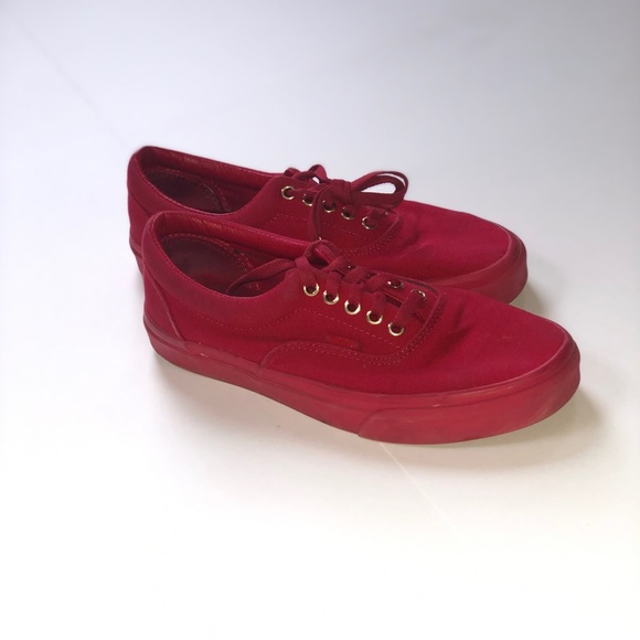 crimson red vans